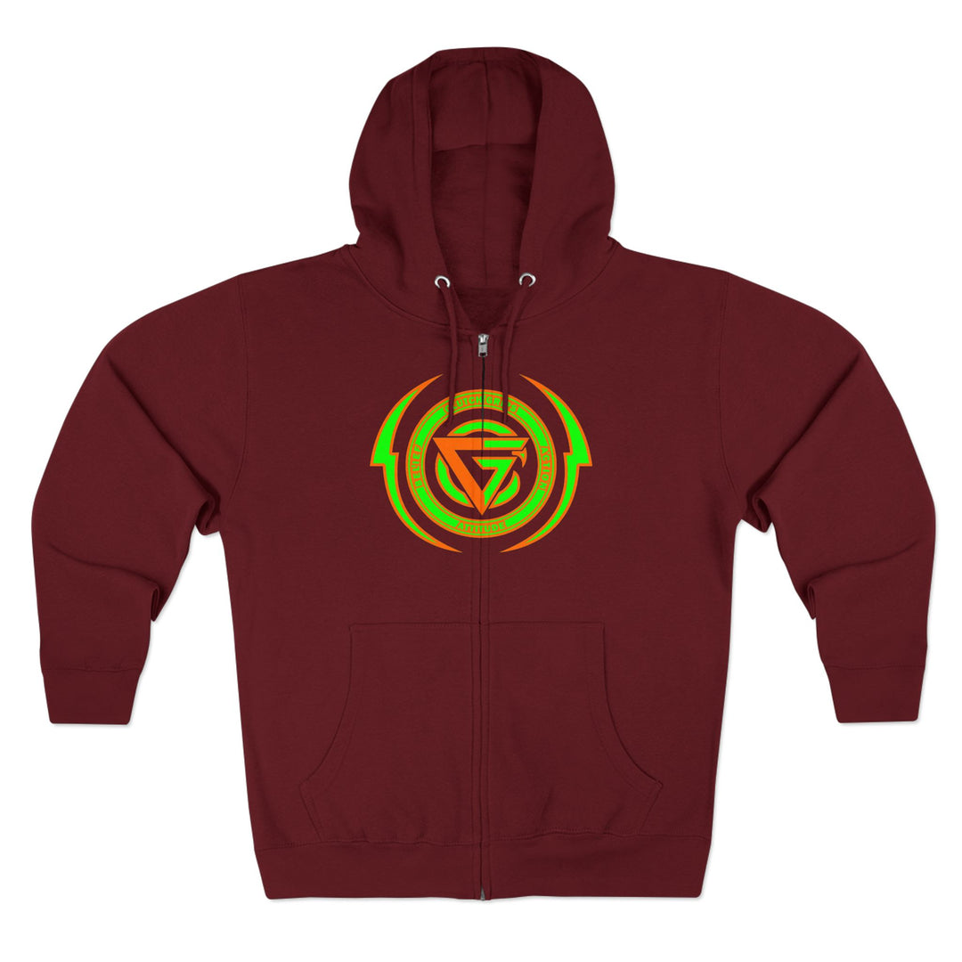 SPARTAN LIFT ORANGE GREEN  /LIFT HARDER ZIP UP