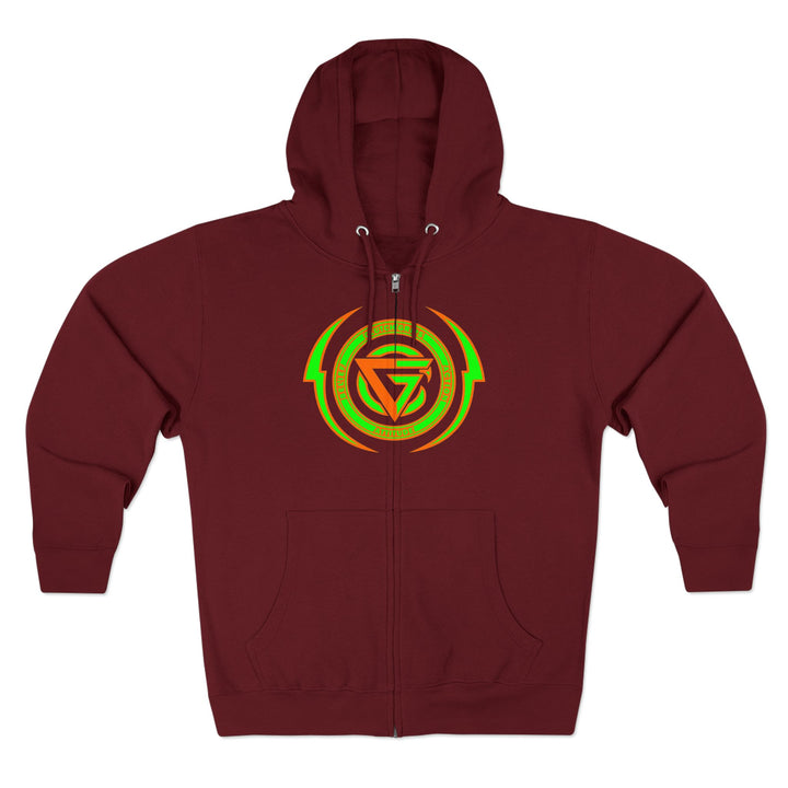 SPARTAN LIFT ORANGE GREEN  /LIFT HARDER ZIP UP