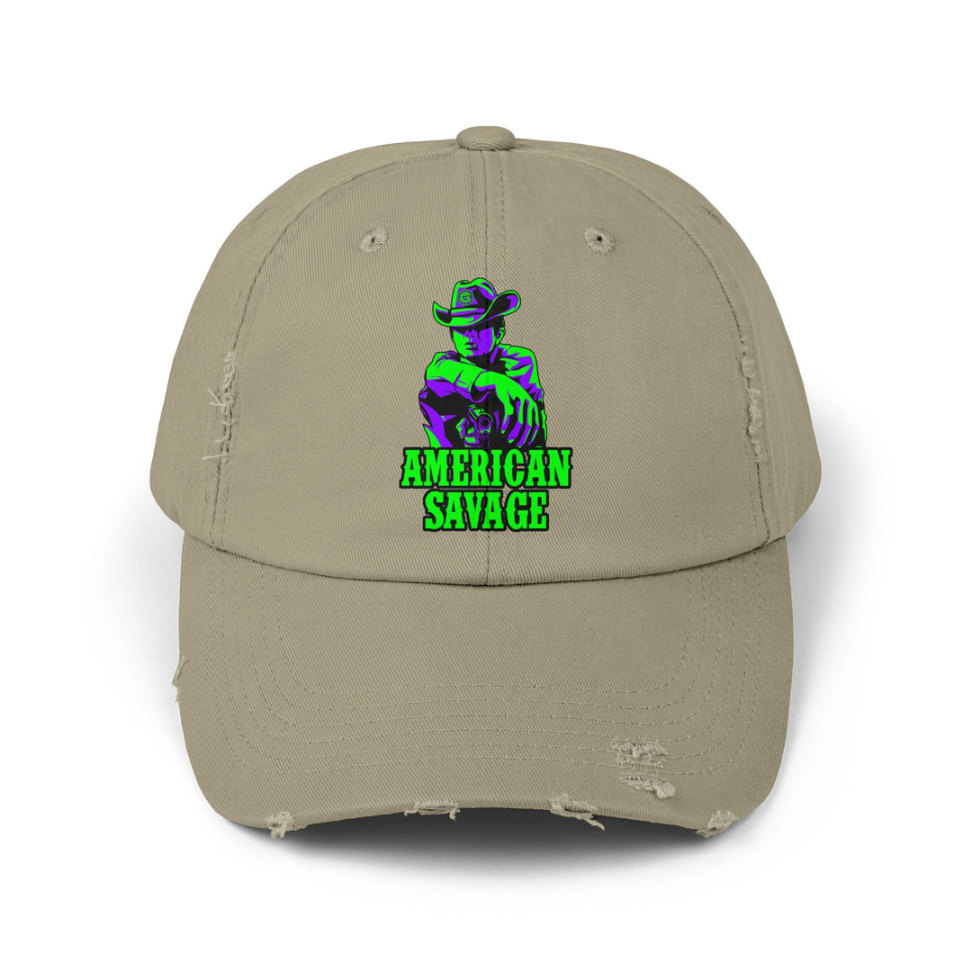 COWBOY KILLER PURPLE GREEN /AMERICAN SAVAGE CAP
