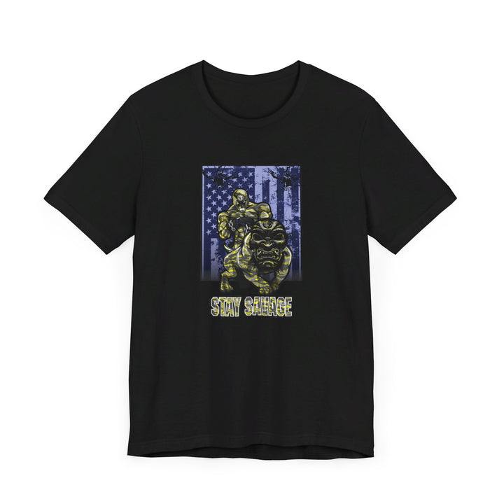 ANGRY DOG YELLOW CAMO FLAG/STAY SAVAGE