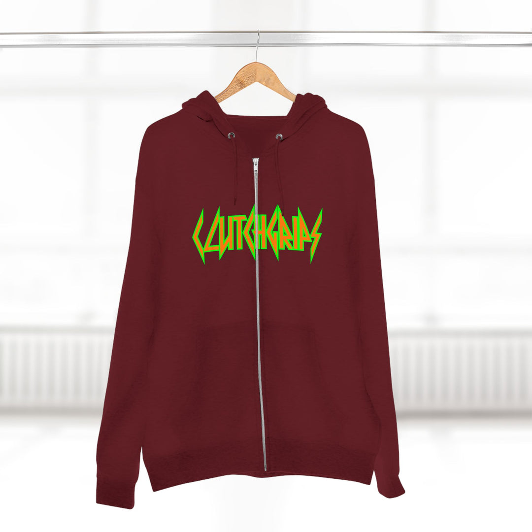 CG ANGRY DOG ORANGE GREEN /LIFT OR DIE ZIP UP