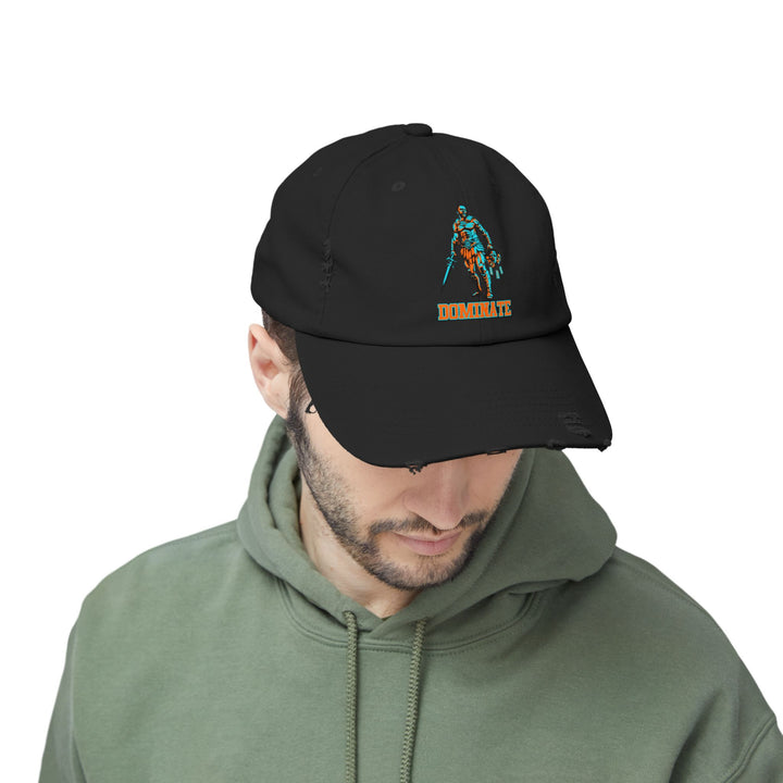 CG MAN ON A MISSION ORANGE AQUA/DOMINATE CAP