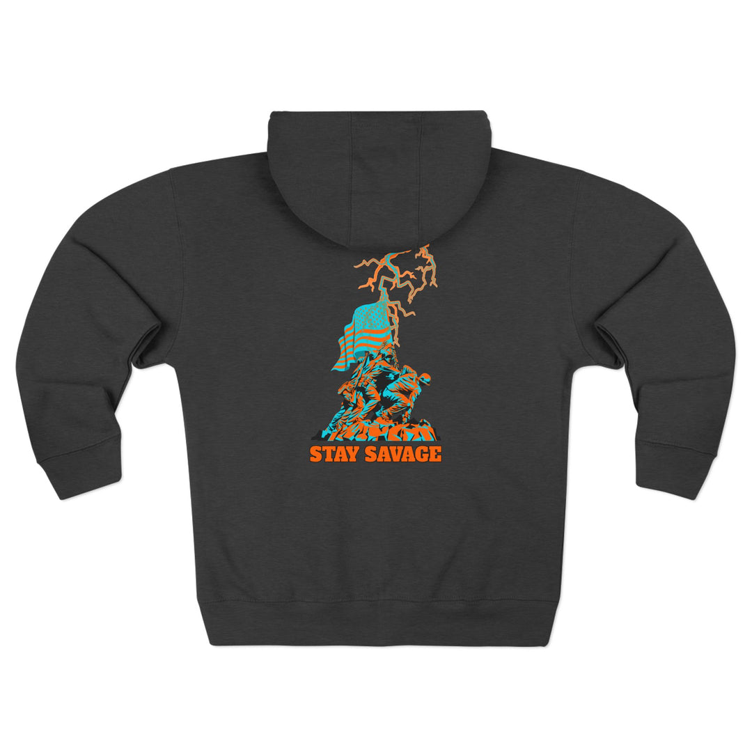 CG  AMERICAN WARRIORS MIAMI COLORS  /STAY SAVAGE ZIP UP