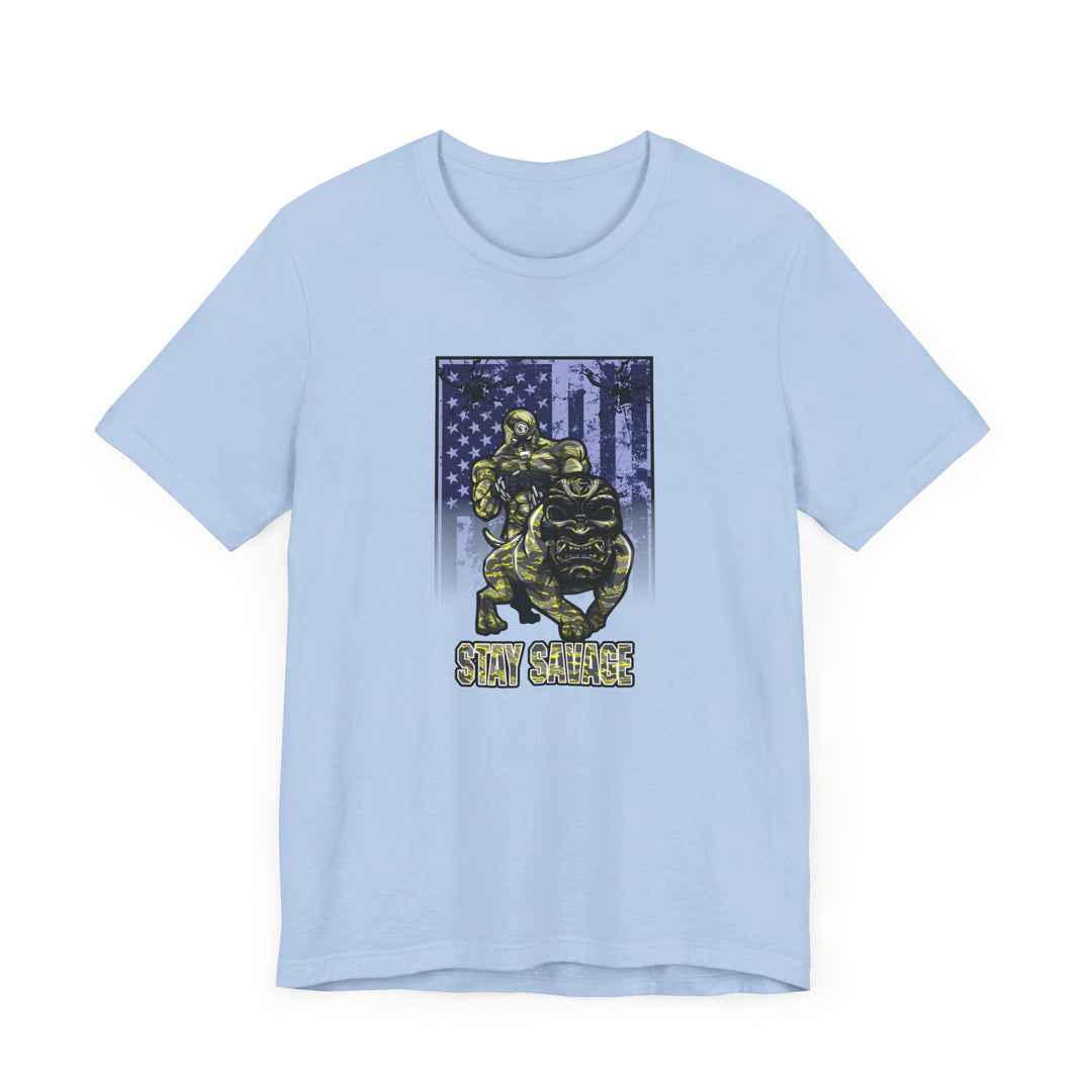 ANGRY DOG YELLOW CAMO FLAG/STAY SAVAGE