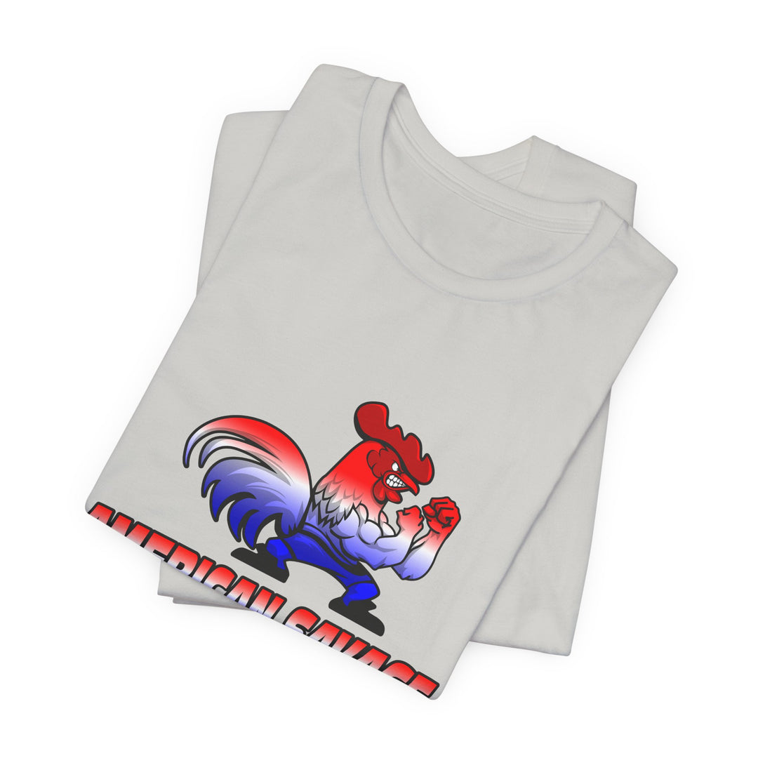 CG ANGRY ROOSTER RED WHITE BLUE FADE/AMERICAN SAVAGE