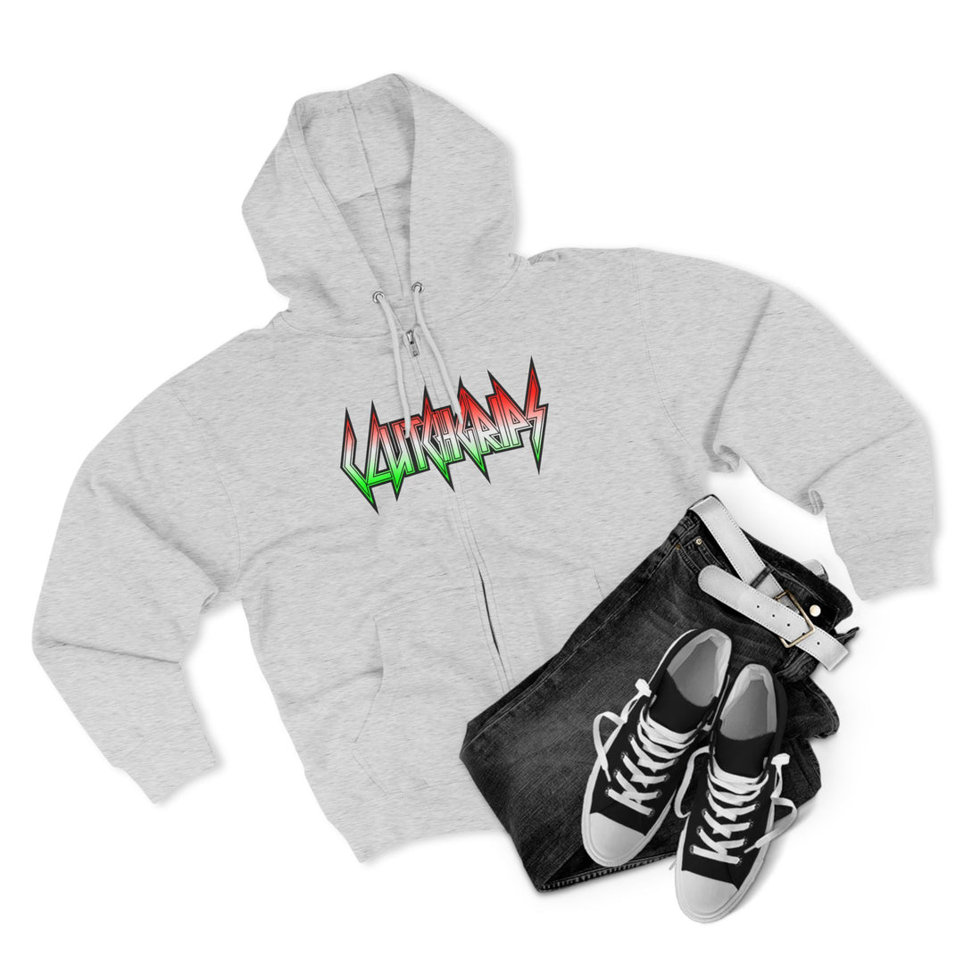 CG APE VS ZILLA RED WHITE GREEN FADE /DONT BE A BITCH ZIP UP