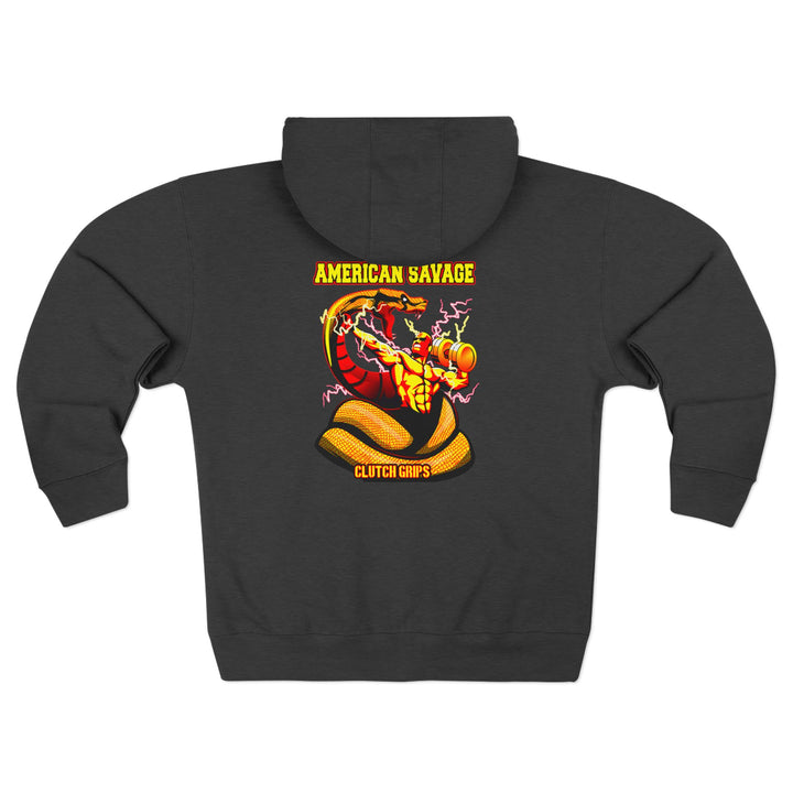 CG MAC VS SNAKE GOLD RED  /AMERICAN SAVAGE ZIP UP