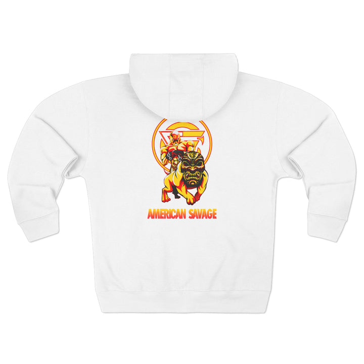 CG ANGRY DOG GOLD RED DIAMOND/AMERICAN SAVAGE ZIP UP