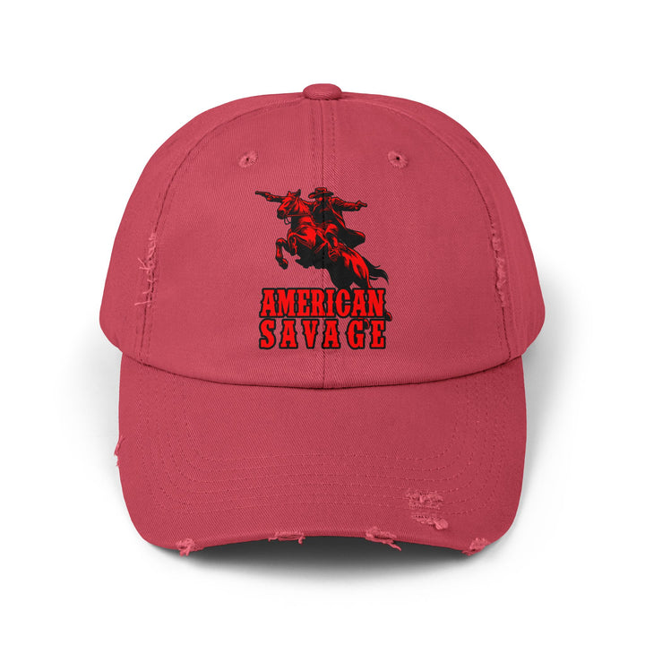 CG OUTLAW RED/AMERICAN SAVAGE CAP