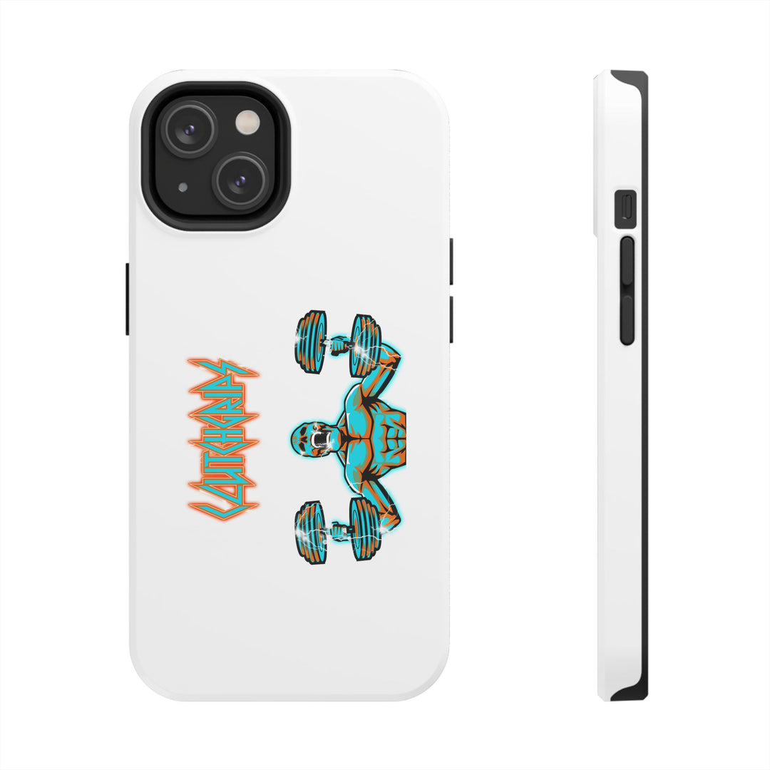 RIDE THE LIGHTNING MIAMI COLORS AQUA ORANGE PHONE CASE/CLUTCHGRIPS