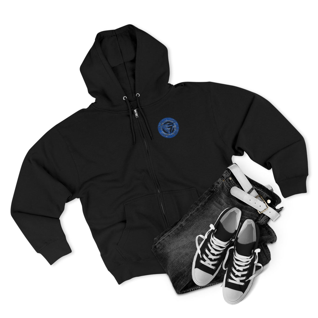 CG ANGRY DOG GREY BLUE CAMO/READY FOR WAR ZIP UP