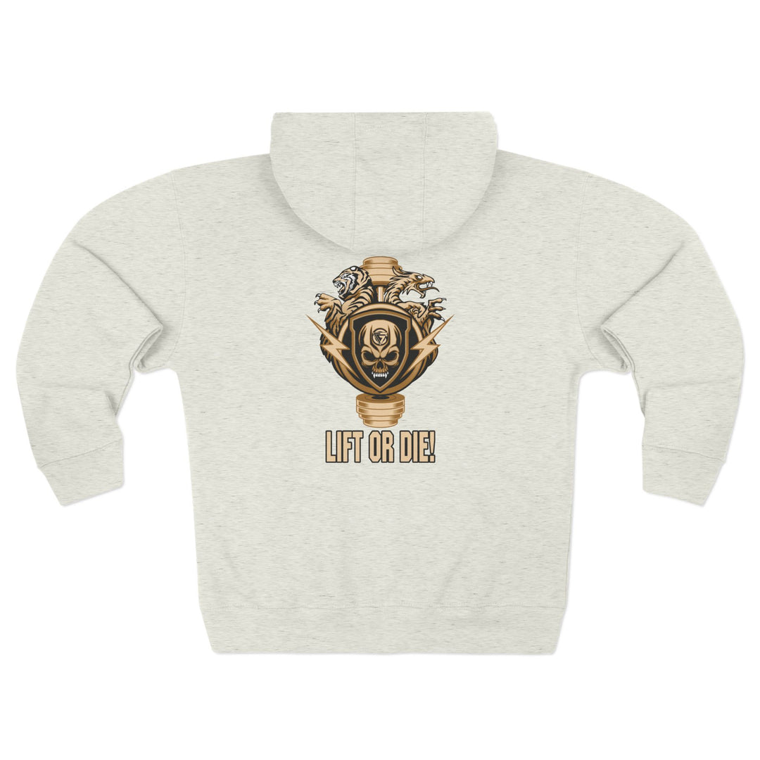 CG SGL SKULL BELL DESRT SAND/LIFT OR DIE ZIP UP