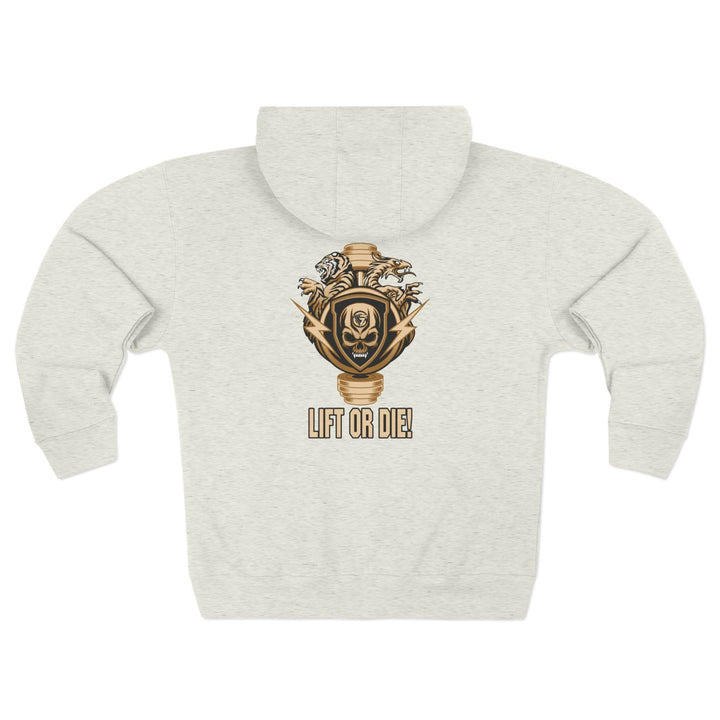 CG SGL SKULL BELL DESRT SAND/LIFT OR DIE ZIP UP