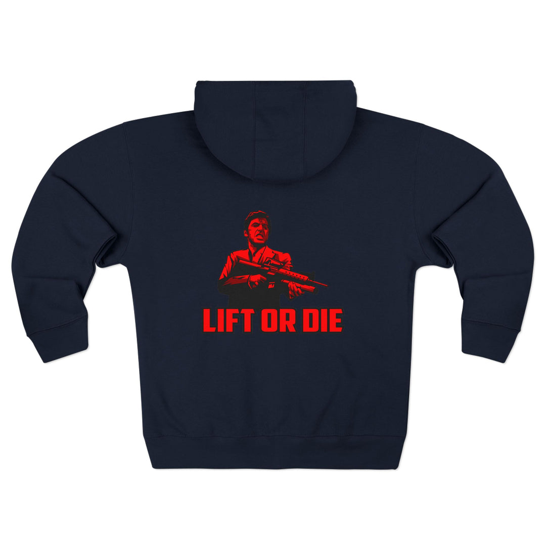 CG FINAL BOSS RED/LIFT OR DIE ZIP UP