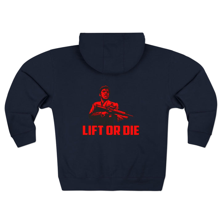 CG FINAL BOSS RED/LIFT OR DIE ZIP UP