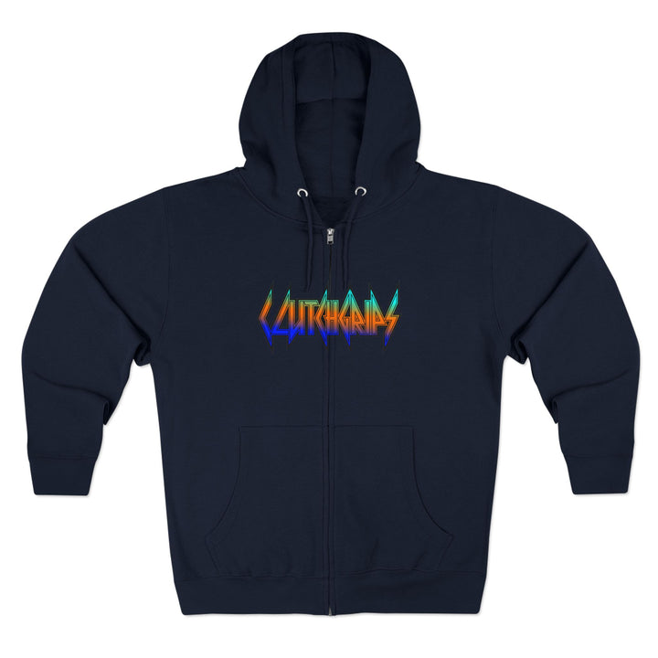 CG MAC MASTER FLASH BLUE ORANGE AQUA FADE /LIFT OR DIE ZIP UP