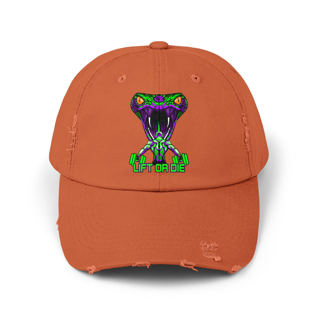MAN VS VIPER PURPLE GREEN /LIFT OR DIE CAP