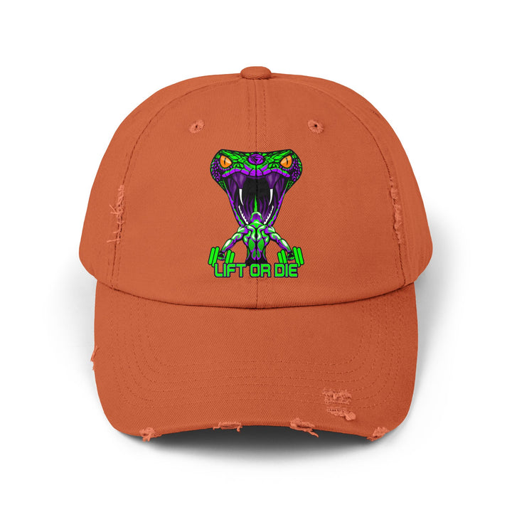 MAN VS VIPER PURPLE GREEN /LIFT OR DIE CAP