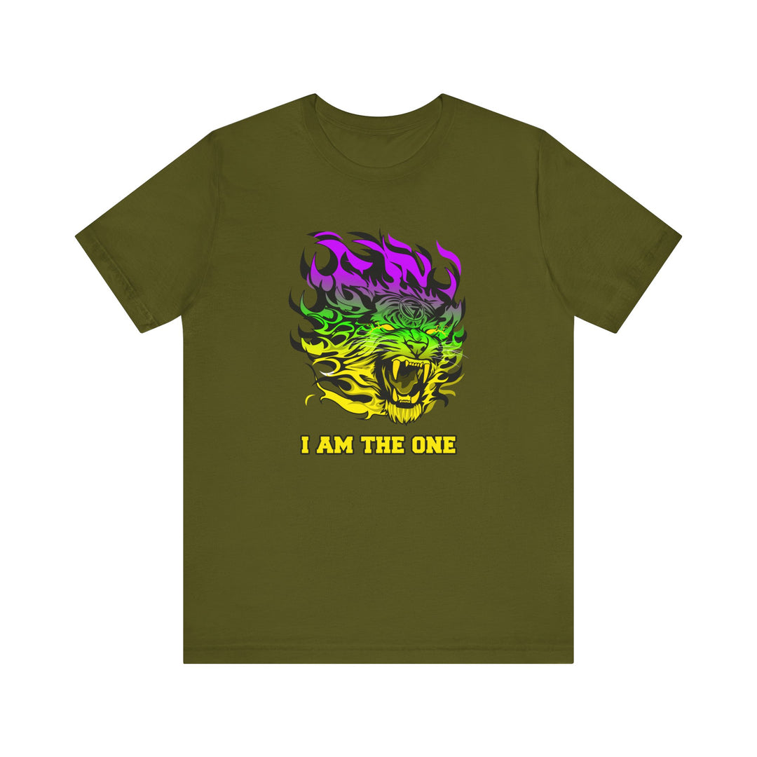 TIGER FLAME YELLOW GREEN PURPLE FADE/I AM THE ONE