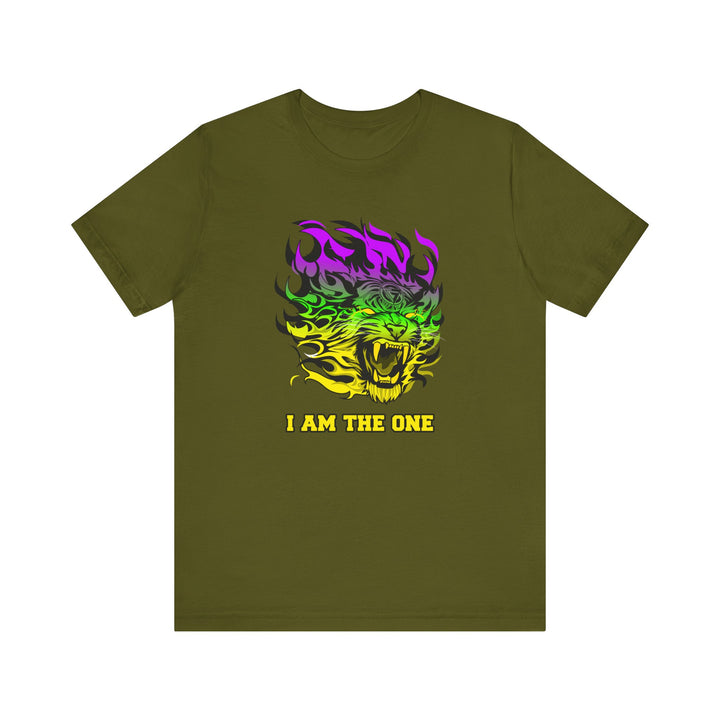 TIGER FLAME YELLOW GREEN PURPLE FADE/I AM THE ONE