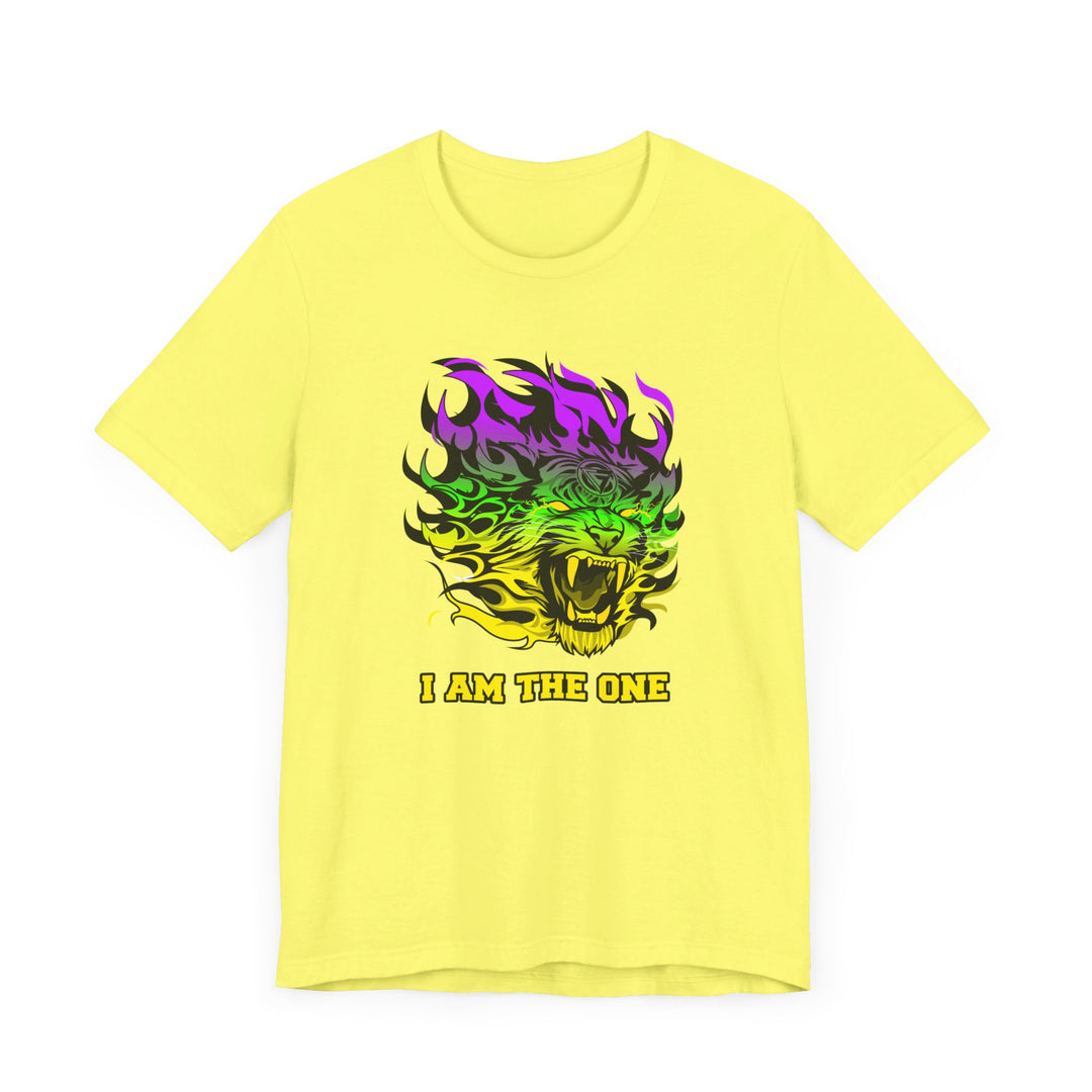 TIGER FLAME YELLOW GREEN PURPLE FADE/I AM THE ONE