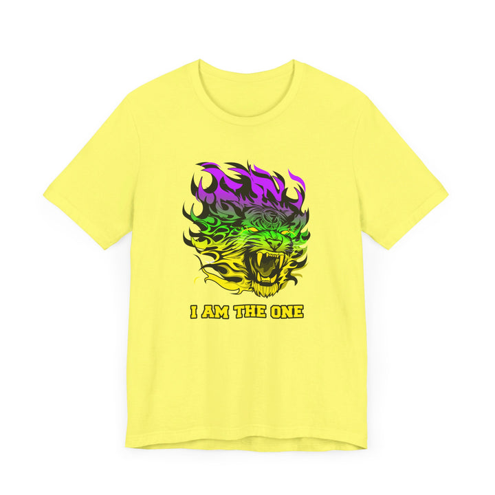TIGER FLAME YELLOW GREEN PURPLE FADE/I AM THE ONE