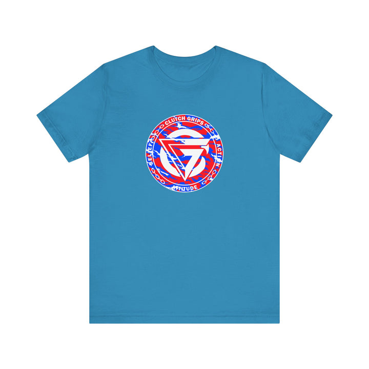 CG LOGO RED WHITE BLUE CAMO BLEND