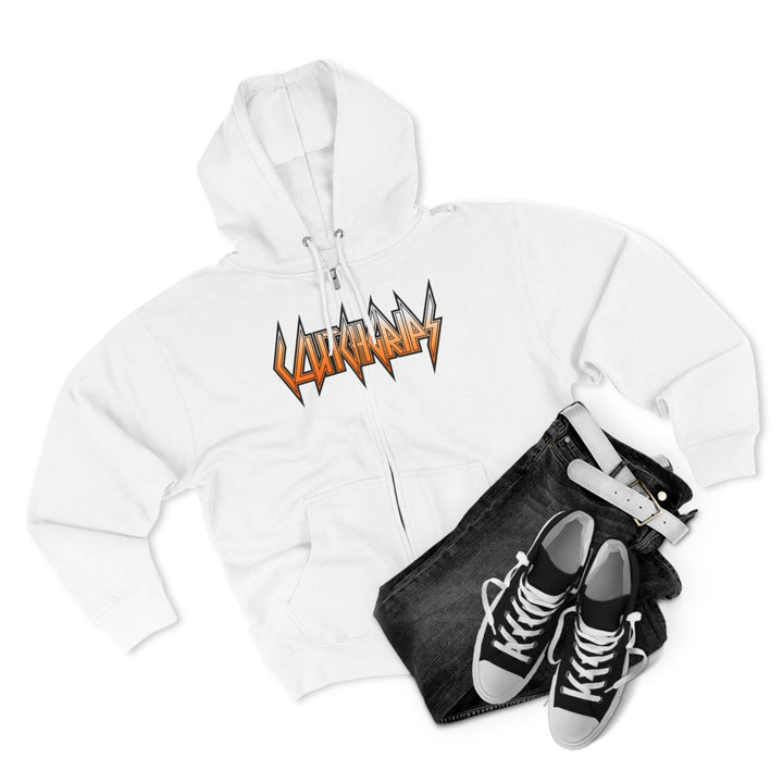 CG SKULLATOR SGL BELL DRAGON TIGER ORANGE WHITE  FADE /READY FOR WAR ZIP UP