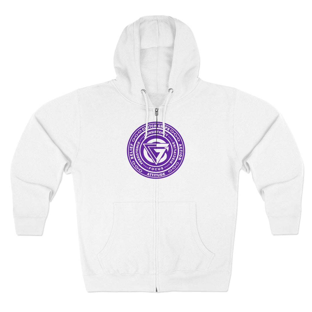 CG COLISEUM MAC PURPLE WHITE /LIFT HARDER ZIP UP