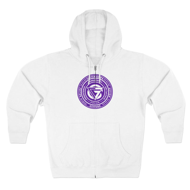 CG COLISEUM MAC PURPLE WHITE /LIFT HARDER ZIP UP