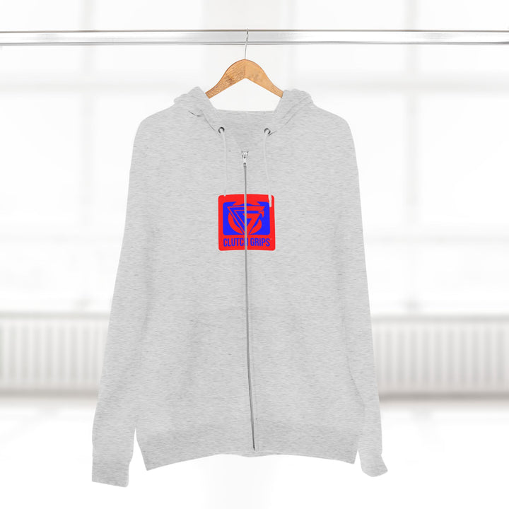 ENTER THE MAC HYPER RED BLUE /LIFT OR DIE ZIP UP
