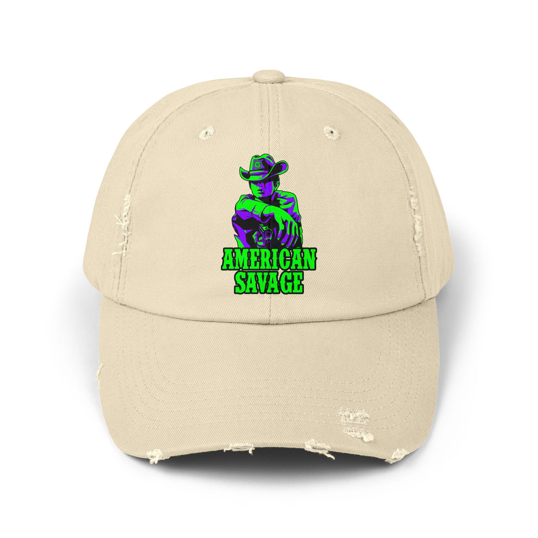 COWBOY KILLER PURPLE GREEN /AMERICAN SAVAGE CAP