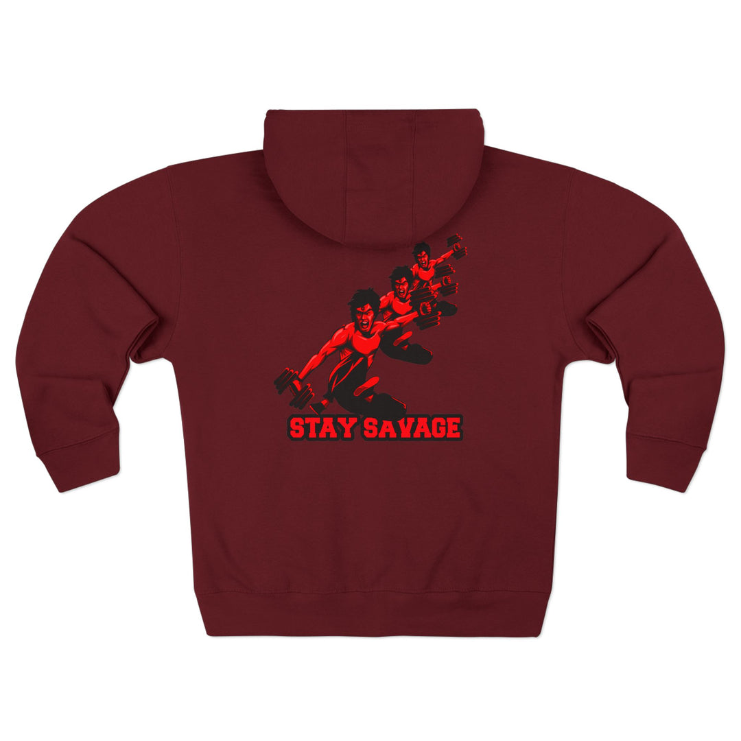 MAC LIFT KICK RED BLACK /STAY SAVAGE ZIP UP
