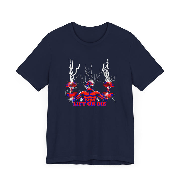 RIDE THE LIGHTNING RED BLUE/LIFT OR DIE
