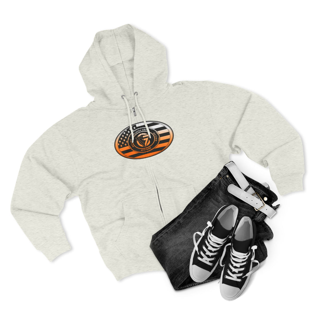 CG MAC SNAP DRAGON ORANGE WHITE FADE /LIFT OR DIE ZIP UP