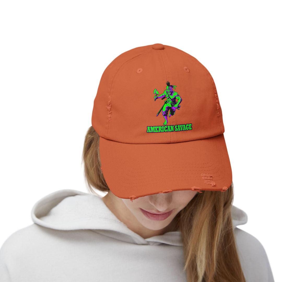 MAC BRAVE PURPLE GREEN /AMERICAN SAVAGE CAP