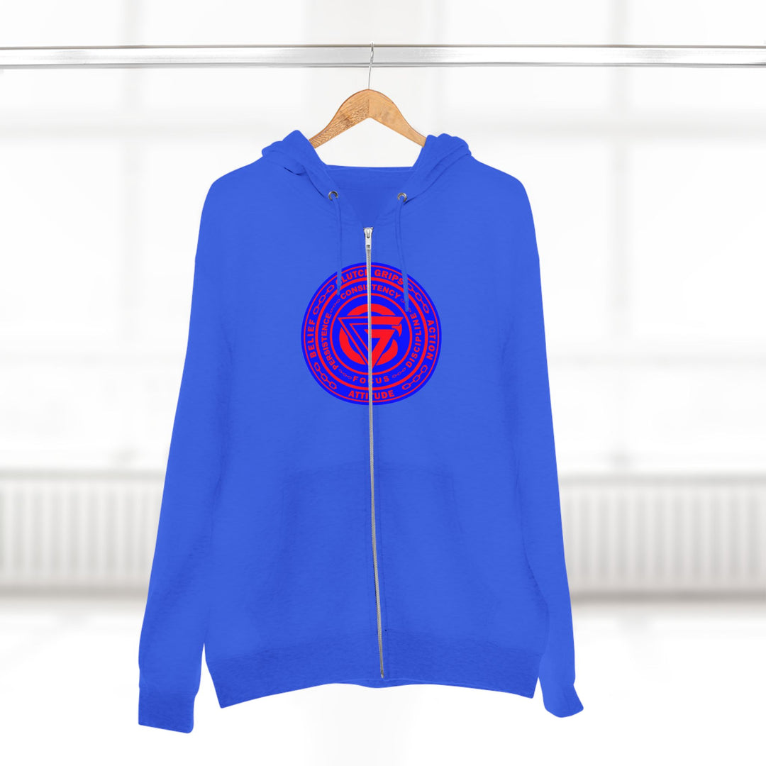 CG STAND OFF RED BLUE /KILL OR BE KILLED ZIP UP