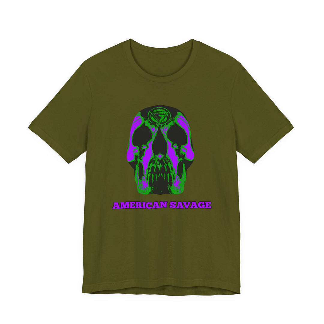 SKULLATOR PURPLE GREEN  /AMERICAN SAVAGE