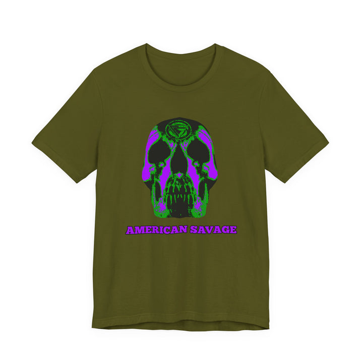 SKULLATOR PURPLE GREEN  /AMERICAN SAVAGE