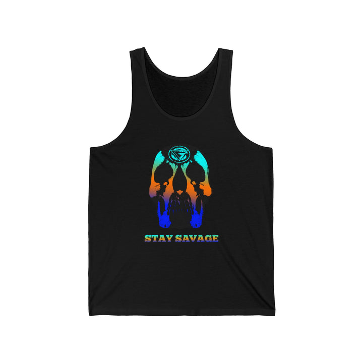 SKULLATOR TANK BLUE ORANGE AQUA /STAY SAVAGE