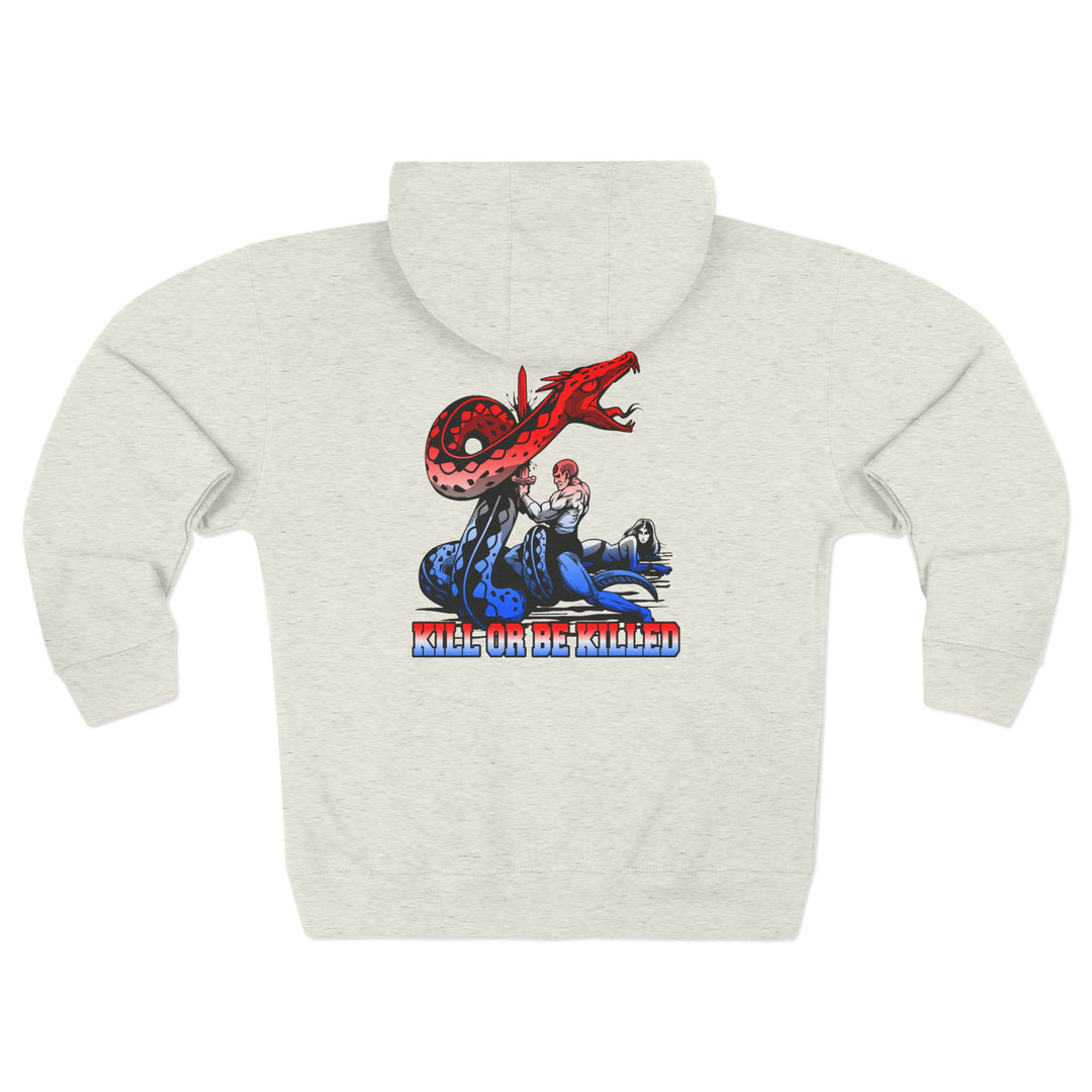 CG SERPENT SLAYER RED WHITE BLUE FADE /KILL OR BE KILLED ZIP UP