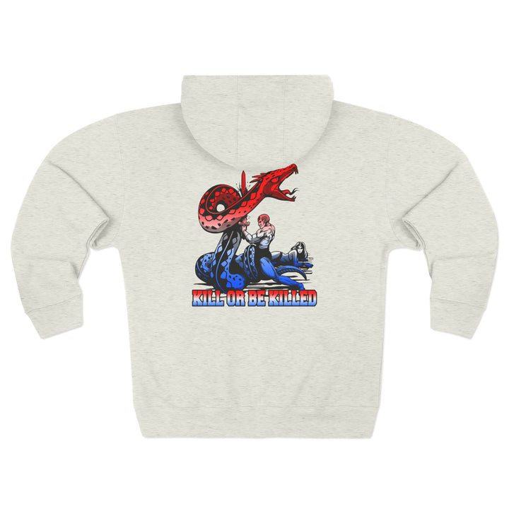 CG SERPENT SLAYER RED WHITE BLUE FADE /KILL OR BE KILLED ZIP UP