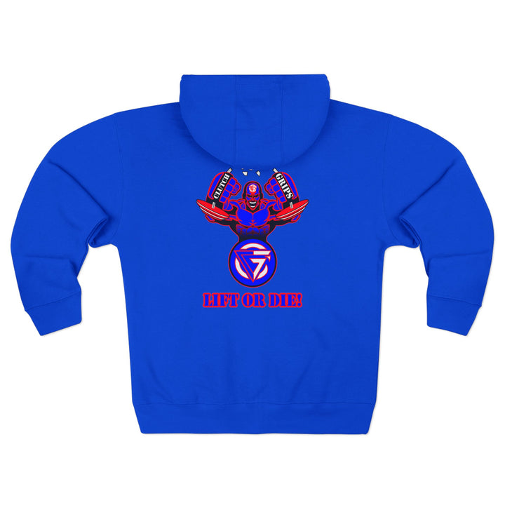 MAC SNAP RED BLUE/LIFT OR DIE ZIP UP