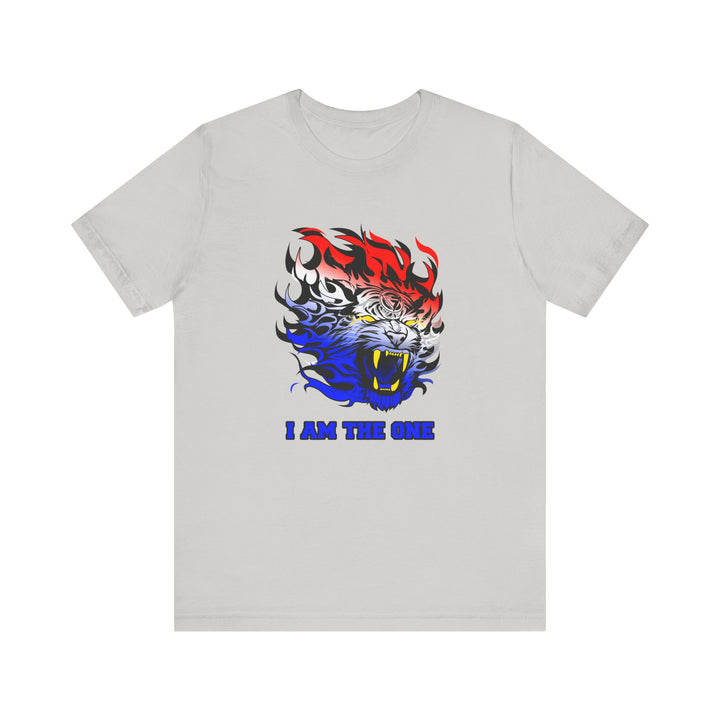 TIGER FLAME RED WHITE BLUE FADE/I AM THE ONE
