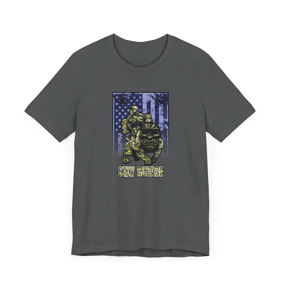 ANGRY DOG YELLOW CAMO FLAG/STAY SAVAGE