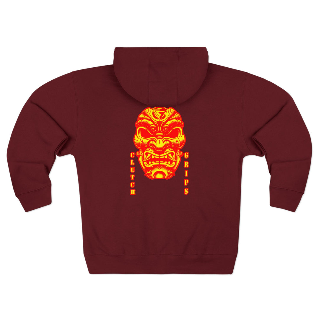 CG SAMURAI MASK ORANGE GOLD /CLUTCHGRIPS ZIP UP