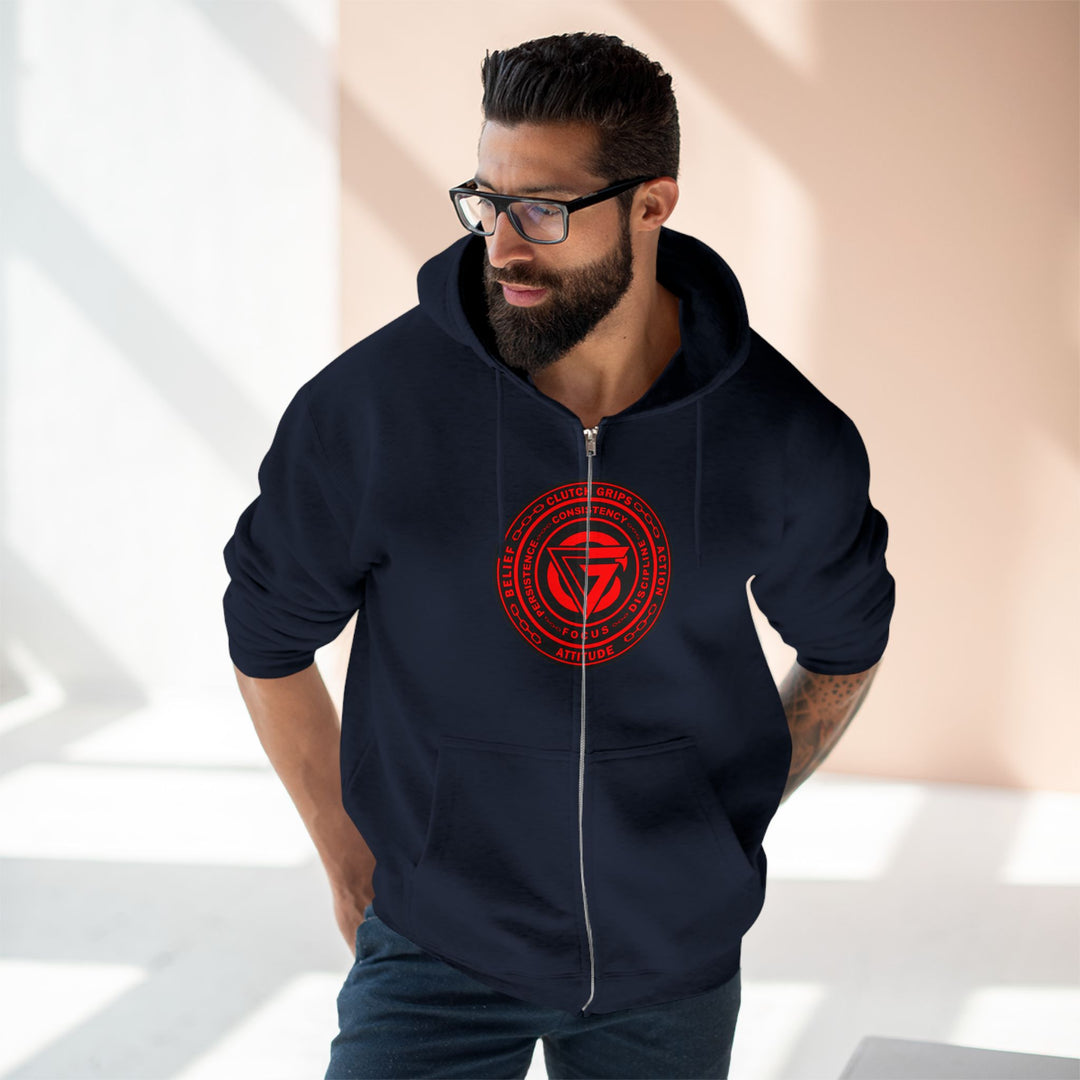 CG LION HEART RED BLACK /STAY SAVAGE ZIP UP