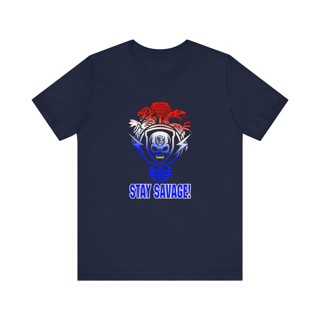 TIGER VS DRAGON RED WHITE BLUE FADE /STAY SAVAGE