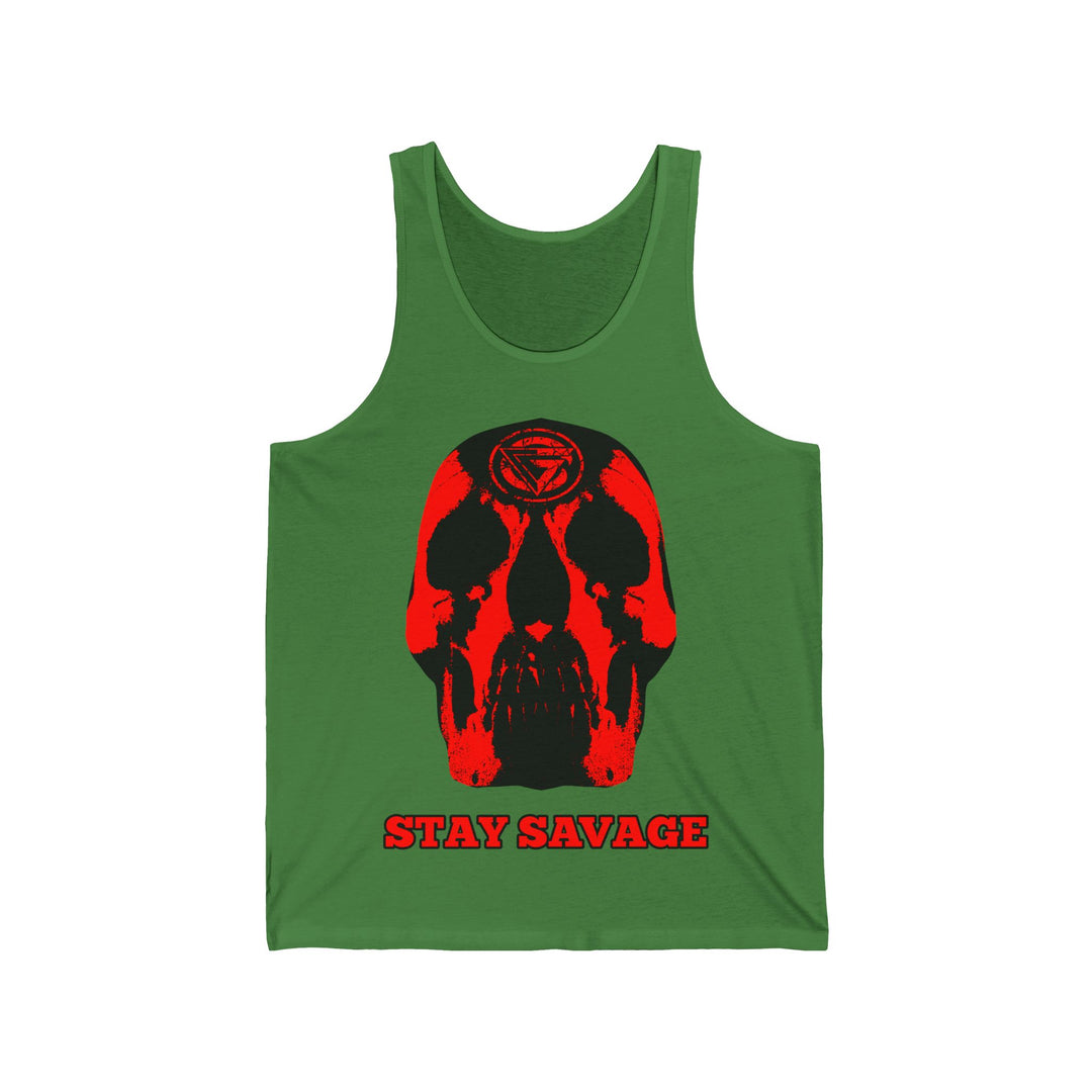 SKULLATOR TANK RED /STAY SAVAGE