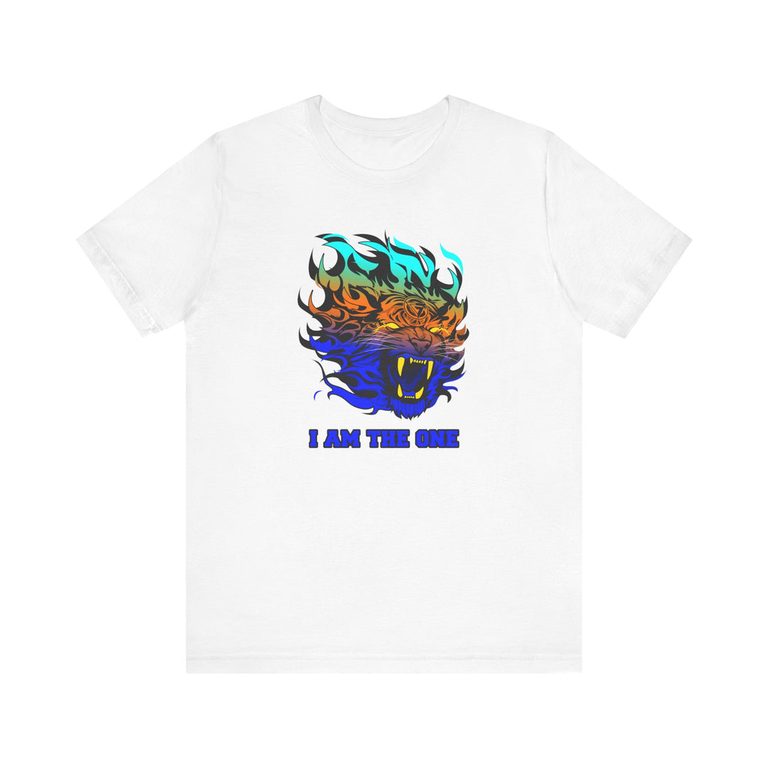 TIGER FLAME BLUE ORANGE AQUA FADE/I AM THE ONE